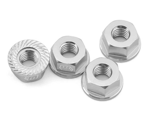 Whitz Racing - M4 Flanged Wheel Nut (Silver)