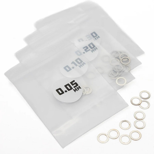 1UP Racing - MicroTune Shims - 5mm ID x 0.05, 0.10, 0.20, 0.30 - 10pcs