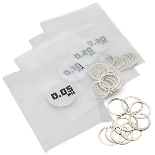 1UP Racing - MicroTune Shims - 12mm ID x 0.05, 0.10, 0.20, 0.30 - 10pcs