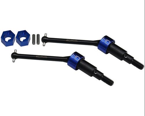 Hot Racing - Steel Rear CVD Axles Drive Shafts, for Nascar Grom