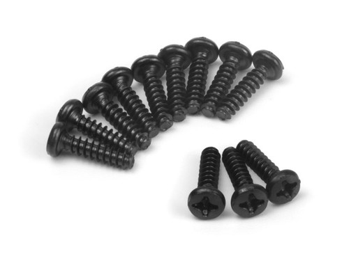 BlackZon - Pan Head Tapping Screws PBHO3x12mm (12pcs)