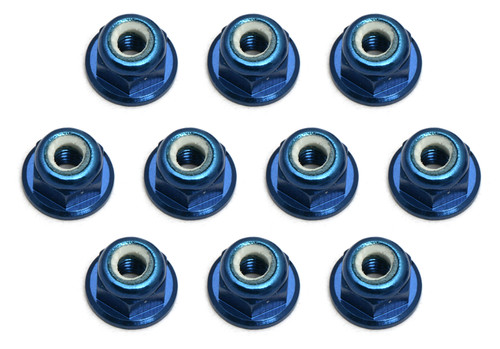 Team Associated - FT Blue 3mm Locknut (10)