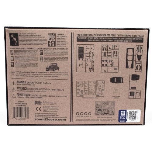 1/25 1934 Ford 5-Window Coupe Street Rod Model Kit