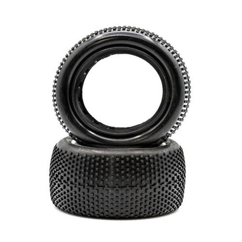 Raw Speed - Super Mini - 1/10th Rear Buggy Tires w/Black Inserts (1 Pair)