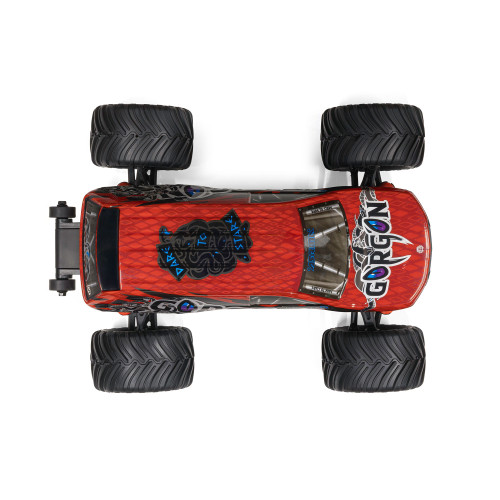 1/16 GORGON GROM 4X4 RTR Brushed Monster Truck (Battery & Charger Included), Red