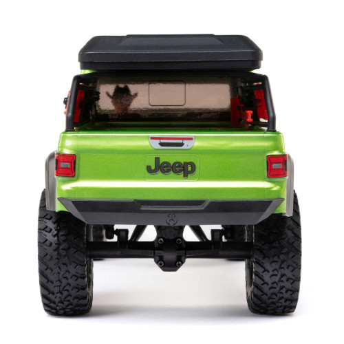 1/24 SCX24 Jeep JT Gladiator 4X4 RTR Brushed Rock Crawler (Battery & Charger Included), Green