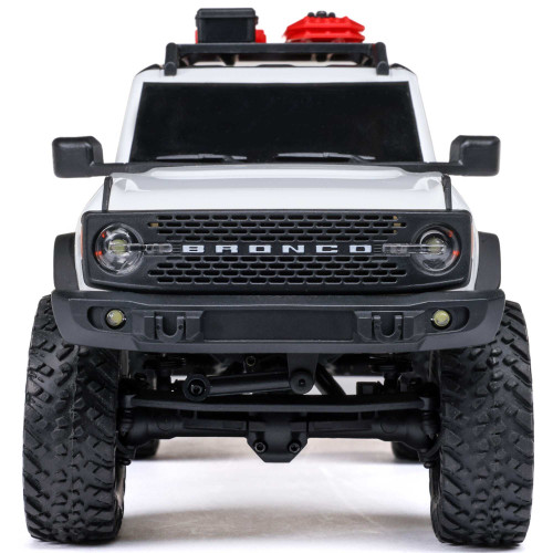 1/24 SCX24 Ford Bronco 4X4 RTR Brushed Rock Crawler (Battery & Charger Included), White