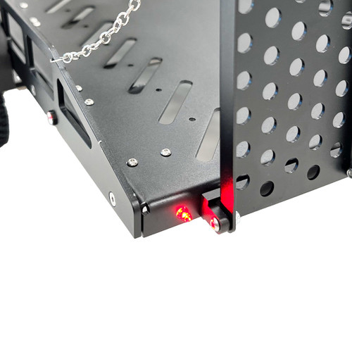 1/10 Scale Full Metal Black Trailer with LED Lights 1/10 Scale Full Metal Black Trailer with LED Lights