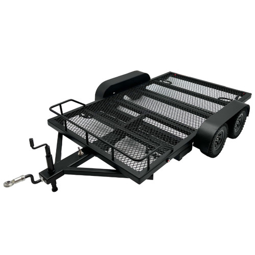 1/10 Scale Full Metal Car Hauler Trailer with LED Lights 1/10 Scale Full Metal Car Hauler Trailer with LED Lights