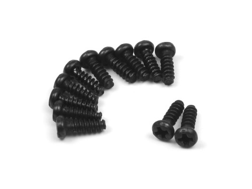 BlackZon Pan Head Self Tapping Screws PBHO2.6x8mm (12pcs) BZN540153