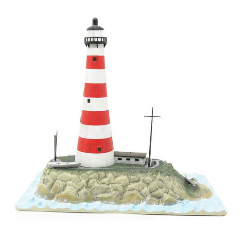 Atlantis Models 1/160 Scale Lighthouse with Light and Diorama Base AANL70779