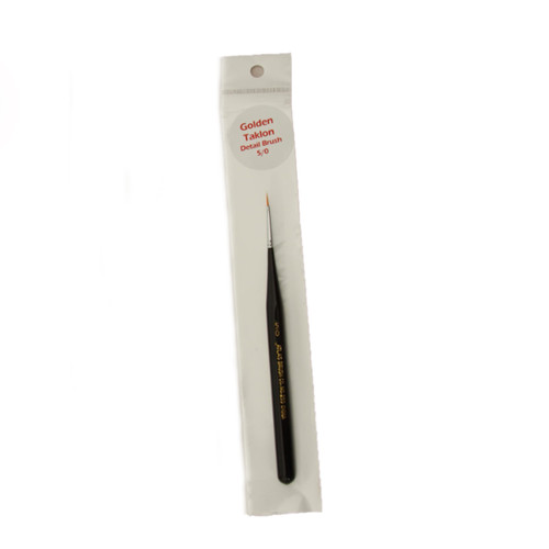 Atlas Brushes Golden Taklon Detail Brush, Size 5/0, 1 Brush ABS255I-5/0