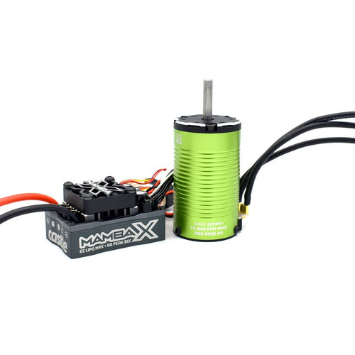 Mamba X SCT 25.2V WP ESC, 1412-2100KV 5mm Motor Combo Mamba X SCT 25.2V WP ESC, 1412-2100KV 5mm Motor Combo