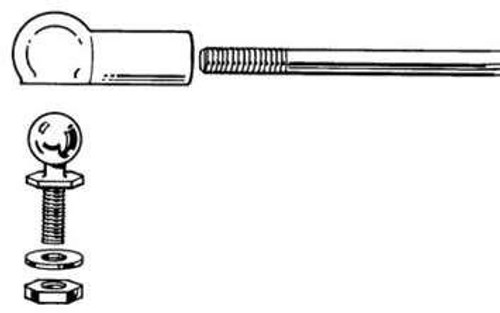 Dubro Threaded Ball Link, 2-56 Dubro Threaded Ball Link, 2-56