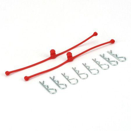 Dubro Body Klip Retainers-Red DUB2248