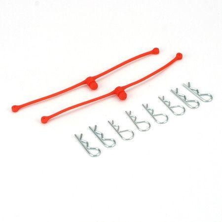 Dubro Body Klip Retainers-Orange DUB2252