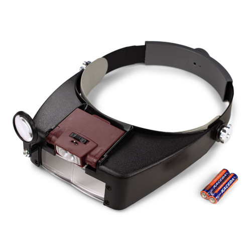 Adjustable LED Lighted Magnifying Visor Adjustable LED Lighted Magnifying Visor