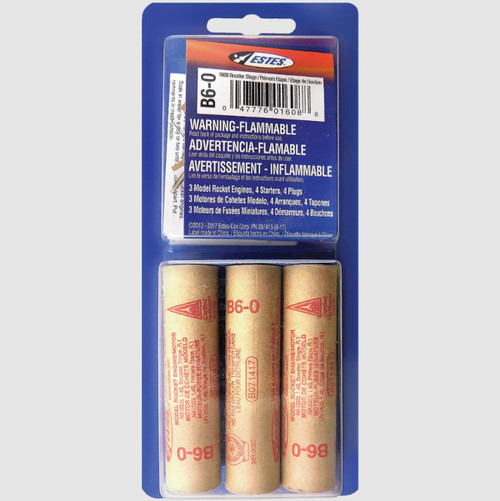B6-0 Model Rocket Engines (3pk) B6-0 Model Rocket Engines (3pk)