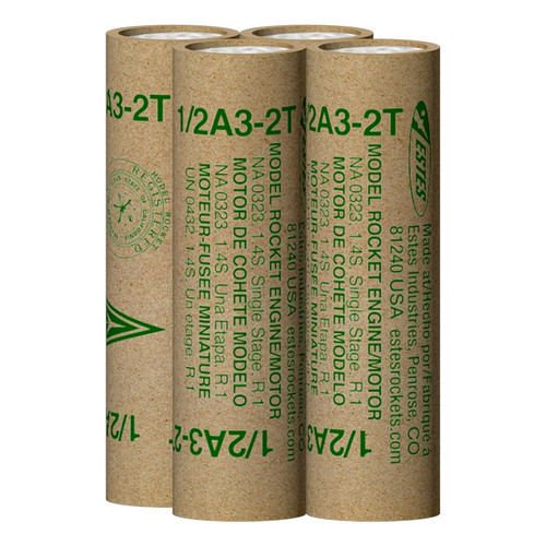 1/2A3-2T Model Rocket Engines (4pk)