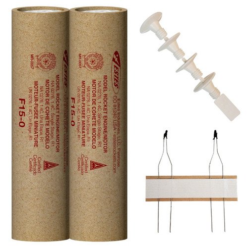 F15-0 29mm Model Rocket Engines (2pk)