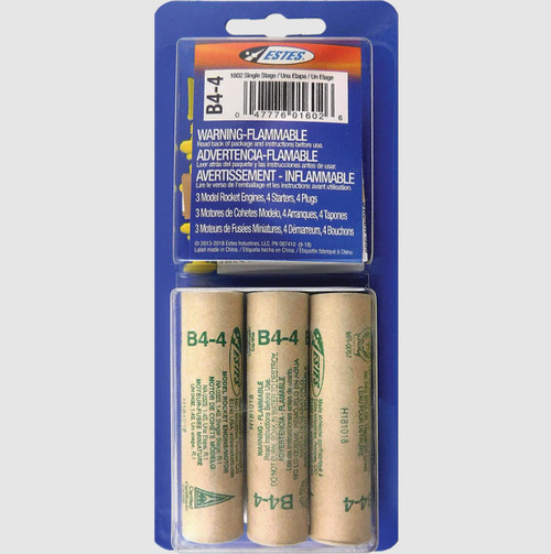 Estes Rockets B4-4 Model Rocket Engines (3pk) EST10019