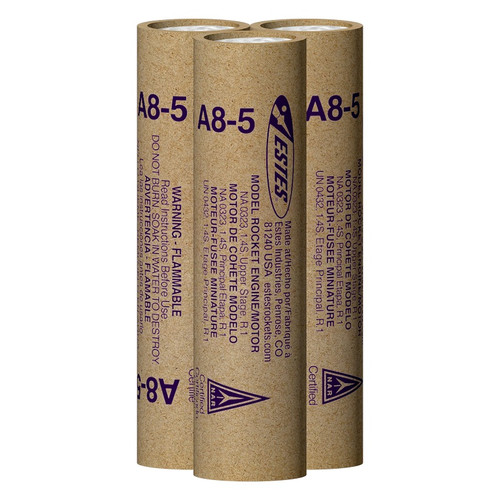 A8-5 Model Rocket Engines, (3pk)