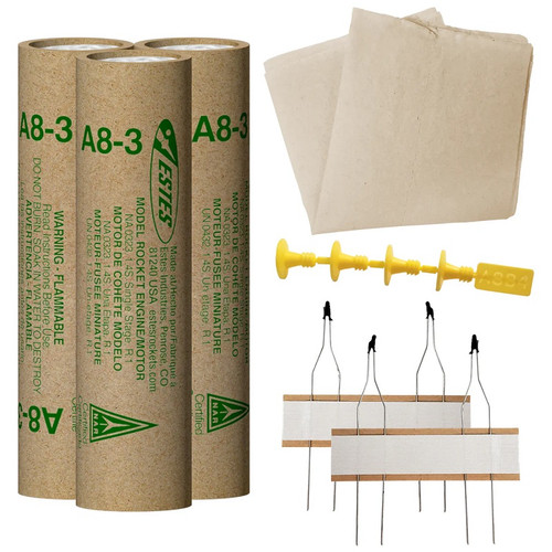 A8-3 Model Rocket Engine FP (Flight Pack) A8-3 Model Rocket Engine FP (Flight Pack)