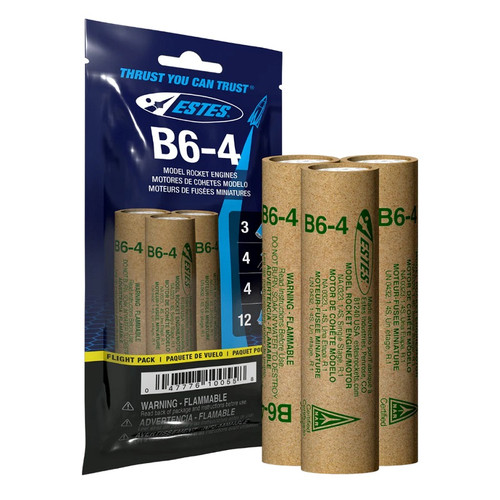 B6-4 Model Rocket Engine FP (Flight Pack) B6-4 Model Rocket Engine FP (Flight Pack)