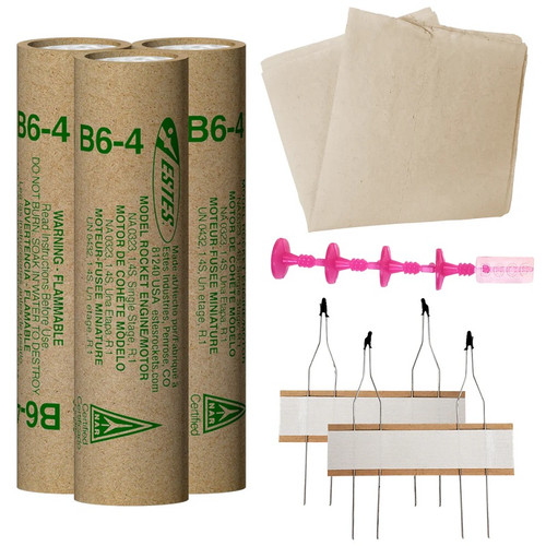 B6-4 Model Rocket Engine FP (Flight Pack) B6-4 Model Rocket Engine FP (Flight Pack)