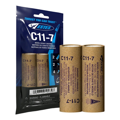 C11-7 Model Rocket Engines, (2pk) C11-7 Model Rocket Engines, (2pk)