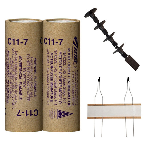 C11-7 Model Rocket Engines, (2pk) C11-7 Model Rocket Engines, (2pk)