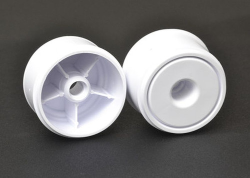 Exotek Racing F1 1/10 Disk Wheels, Front, White, 1 Pair for Use with F1 EXO2324