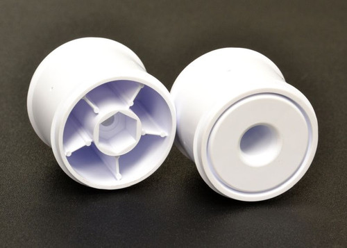 Exotek Racing F1 1/10 Disk Wheels, Rear, White, 1 Pair for Use with F1 EXO2325