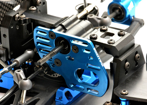 DR10M Alloy 3 Gear Gearbox w/ Motor Plate 7075 DR10M Alloy 3 Gear Gearbox w/ Motor Plate 7075