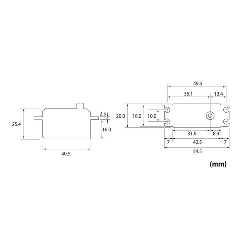 S-C400 - S.Bus2 High-Voltage Surface Servo
