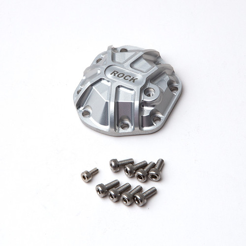 3D Machined Differential Cover (Silver) for R1 Axle. 3D Machined Differential Cover (Silver) for R1 Axle.