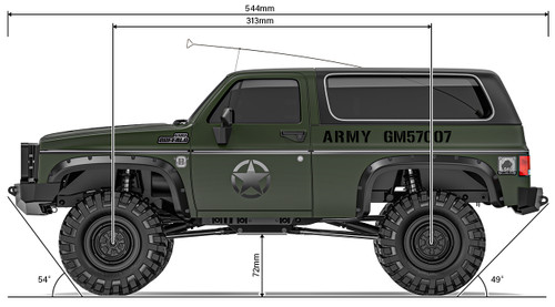 Gmade 1/10 GS02F MILITARY BUFFALO TS KIT