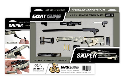 1/4 Scale Die Cast Sniper Rifle Model, Camo