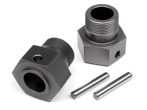 Wheel Hex Hub 24X27mm (Gunmetal/2pcs) Baja Wheel Hex Hub 24X27mm (Gunmetal/2pcs) Baja