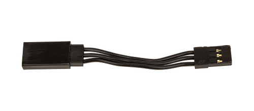Team Associated 50mm Servo Wire Extensions, Black, (1.97in) ASC27162