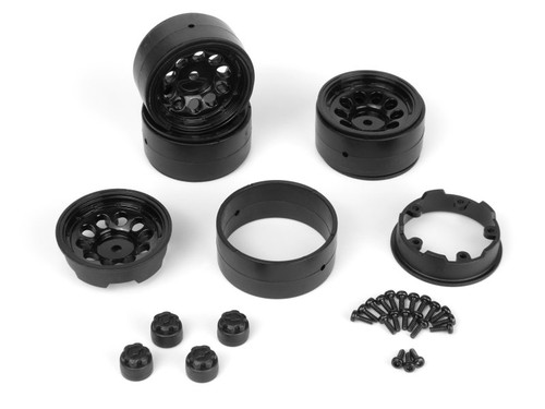 HPI Racing CS-10 Beadlock Wheel 1.2in (Black/4pcs) for Venture18 HPI160841