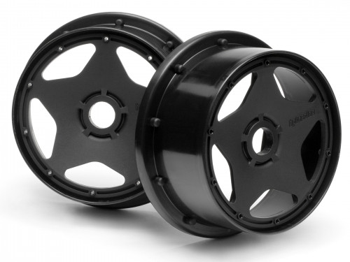 HPI Racing Super Star Whel Black (120X60mm/2pcs) - Baja 5B HPI3221