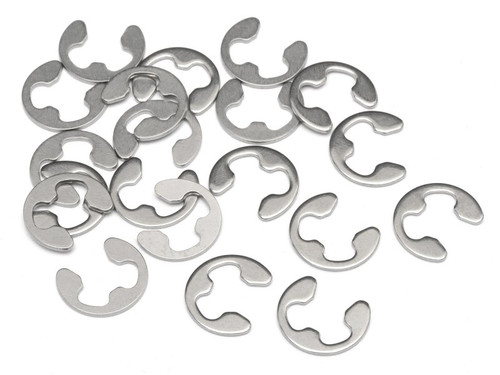 HPI Racing E Clip E-4HD (20pcs) Stainless Steel HPIZ103