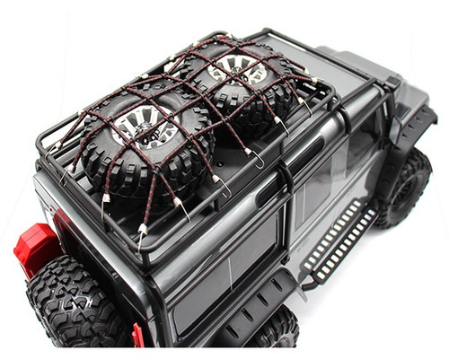 RC 1/10 Scale Cargo Net Kit, Black and Red