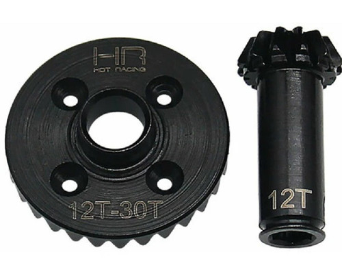 Hot Racing 30/12T Steel Helical Diff Ring/Pinion Front Gear Set HRAGRM9302F