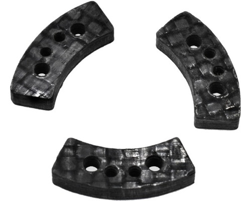 Hot Racing Carbon Fiber Long Slipper Clutch Pads, 3pcs, for Traxxas HRATRX15GSL