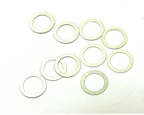 Hot Racing Steel Shims, 5x6.4x0.1mm, (10pcs) HRAW5X