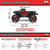 1/16 QUAKE GROM 4X4 RTR Brushed Monster Truck (Battery & Charger Included), Purple