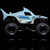 1/18 Mini LMT Megalodon 2S 4X4 RTR Brushed Monster Truck (Battery & Charger Included), Blue
