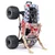 1/18 Mini LMT Zombie 2S 4X4 RTR Brushed Monster Truck (Battery & Charger Included), Red